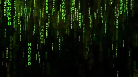 Hack text on the screen concept 스톡 일러스트