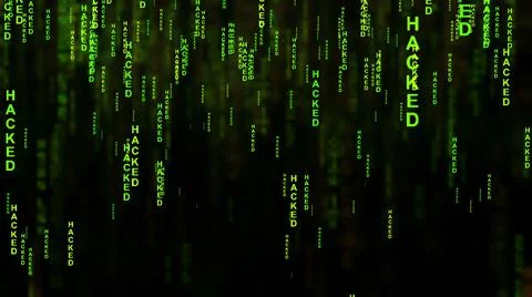 Hack text on the screen concept 스톡 일러스트