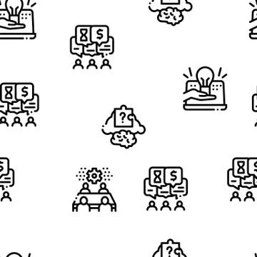 Hackathon Development Seamless Pattern Vector 스톡 일러스트