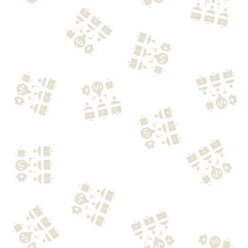 Hackathon fintech development glyph seamless pattern Stockillustratie