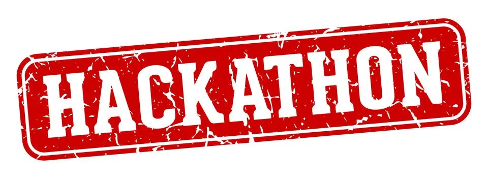 Hackathon rectangular sign. hackathon stamp Stockillustratie