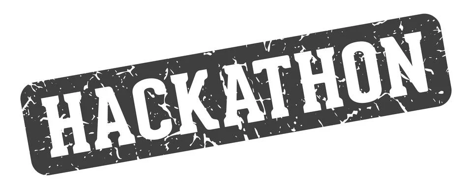Hackathon rectangular sign. hackathon stamp Stockillustratie