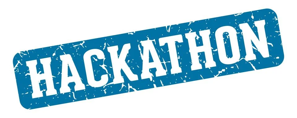 Hackathon rectangular sign. hackathon stamp Stockillustratie