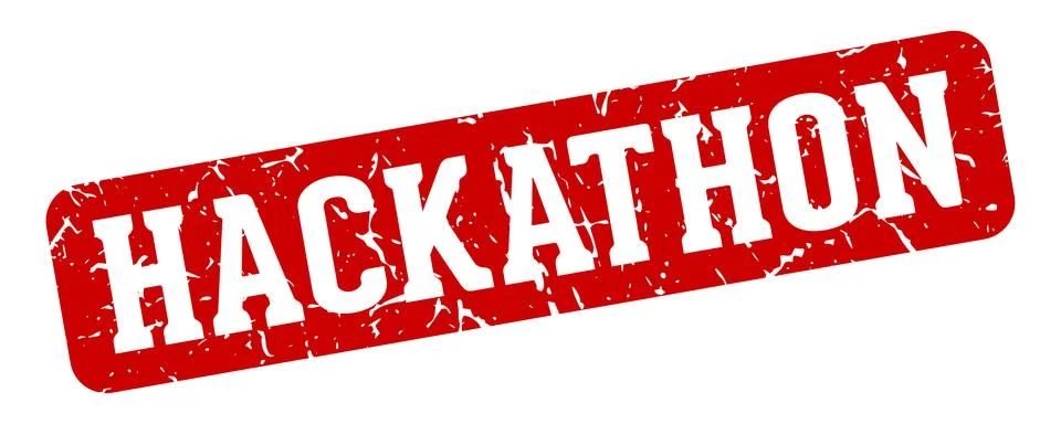 Hackathon rectangular sign. hackathon stamp Stockillustratie