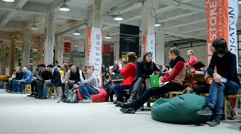 Hackathon software competition in Kiev, Ukraine. Stock Footage 60643853