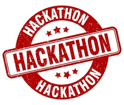 Hackathon stamp. hackathon label. round grunge sign 스톡 일러스트