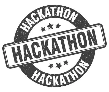Hackathon stamp. hackathon label. round grunge sign 스톡 일러스트