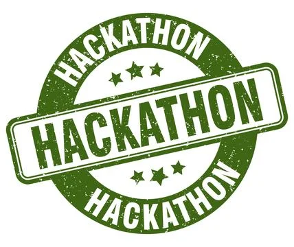 Hackathon stamp. hackathon label. round grunge sign 스톡 일러스트