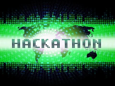 Hackathon Technology Threat Online Coding 2d Illustration Stock Illustration
