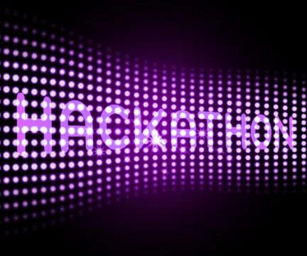Hackathon Technology Threat Online Coding 3d Illustration Stock Illustration