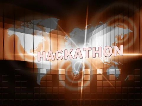 Hackathon Technology Threat Online Coding 3d Illustration Stock Illustration