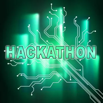 Hackathon Technology Threat Online Coding 2d Illustration Stock Illustration