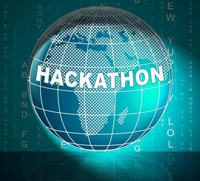 Hackathon Technology Threat Online Coding 3d Illustration Stock Illustration
