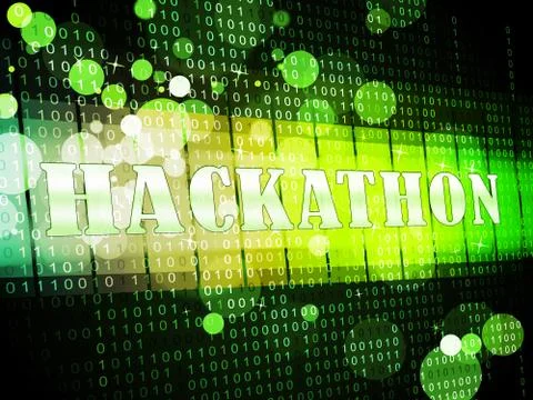 Hackathon Technology Threat Online Coding 3d Illustration Stock Illustration