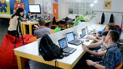 Hackaton Broadcast LAB 2016 in Kiev, Ukraine. 스톡 동영상 71689769