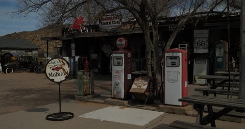 Hackberry Gas Station Stock Footage 87630441