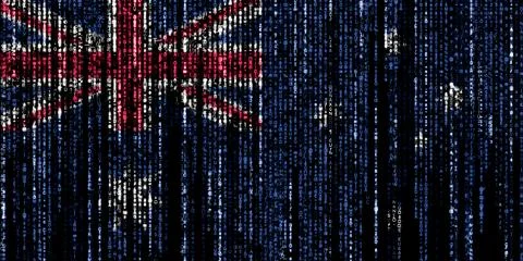 Hacked by Australia 库存插图