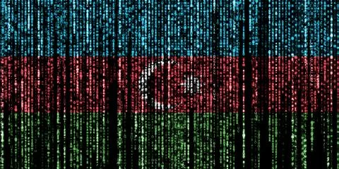 Hacked by Azerbaijan 库存插图