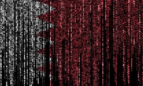 Hacked by Bahrain 库存插图