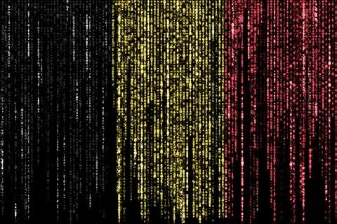 Hacked by Belgium 库存插图