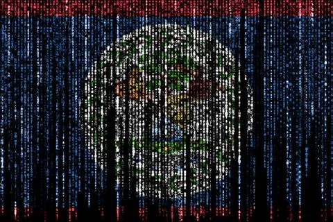 Hacked by Belize 库存插图