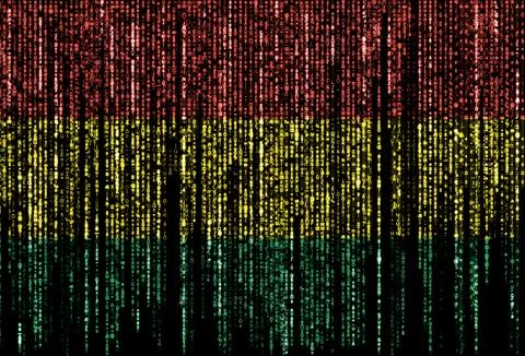 Hacked by Bolivia Stock Illustration