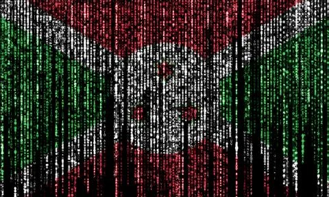 Hacked by Burundi Stock Illustration