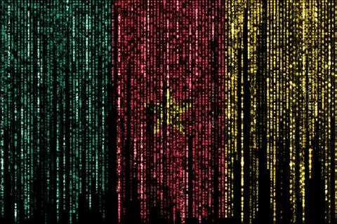 Hacked by Cameroon 库存插图