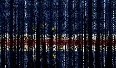 Hacked by the Cape Verde 库存插图