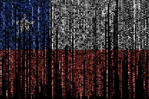 Hacked by Chile Stock Illustration