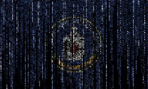 Hacked by the CIA 库存插图