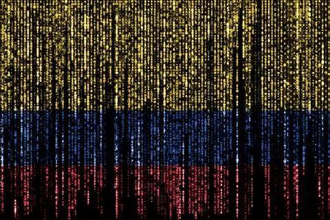 Hacked by Colombia Stock Illustration