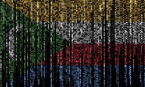 Hacked by the Comoros 库存插图