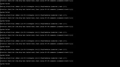 Hacked computer system Stock Footage 219395597