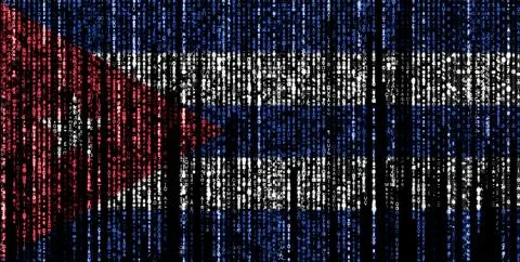 Hacked by Cuba 库存插图