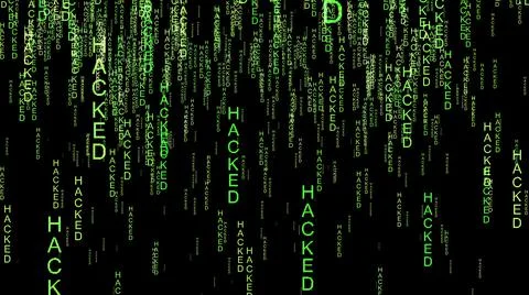 Hacked data code on the web Stock-Illustration