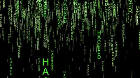 Hacked data code on the web Stock Illustration