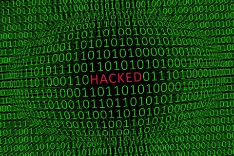Hacked Data Stock Illustration