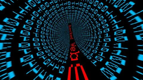 Hacked data tunnel イラスト素材