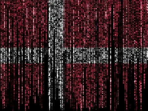 Hacked by Denmark 库存插图