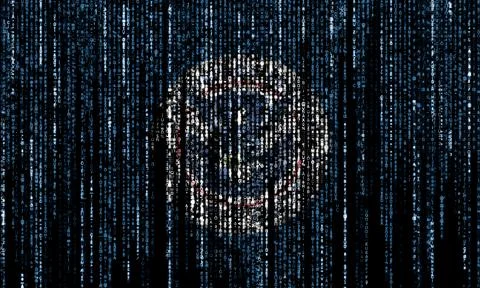 Hacked by the DHS Stock Illustration