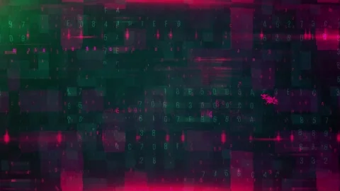 Hacked Glitch-1 Stock Footage 169920278