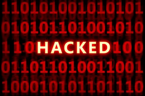 Hacked Illustrazione stock