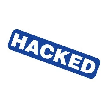 Hacked Letter Rubber Stamp Vector Design Template イラスト素材