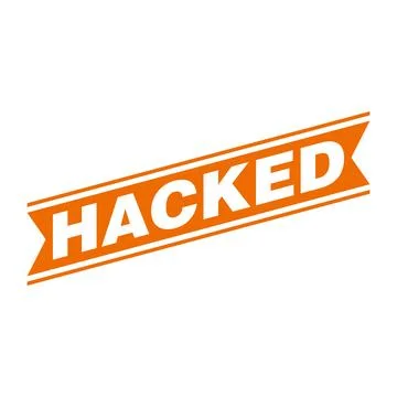 Hacked Letter Rubber Stamp Vector Design Template Stockillustratie