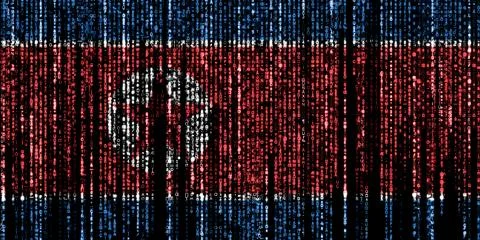 Hacked by North Korea Stockillustratie