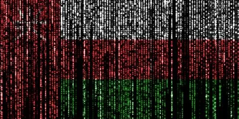 Hacked by Oman 库存插图