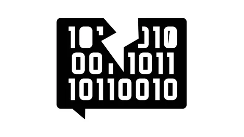 Hacked password binary code glyph icon animation 動画素材 157307618