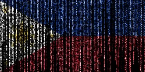 Hacked by the Philippines Illustrazione stock