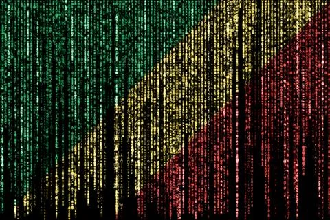 Hacked by the Republic of the Congo 库存插图